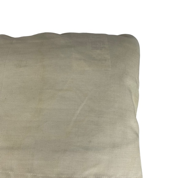 Vintage Floral Embroidered Square Accent Pillow Cream Red Small Couch Chair 14” - Picture 12 of 16